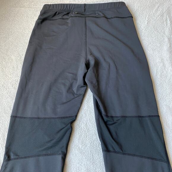 REI Straight Leg Athletic Pants Women M Black High‎ Waisted Zipper Leg Stretch - Picture 4 of 12